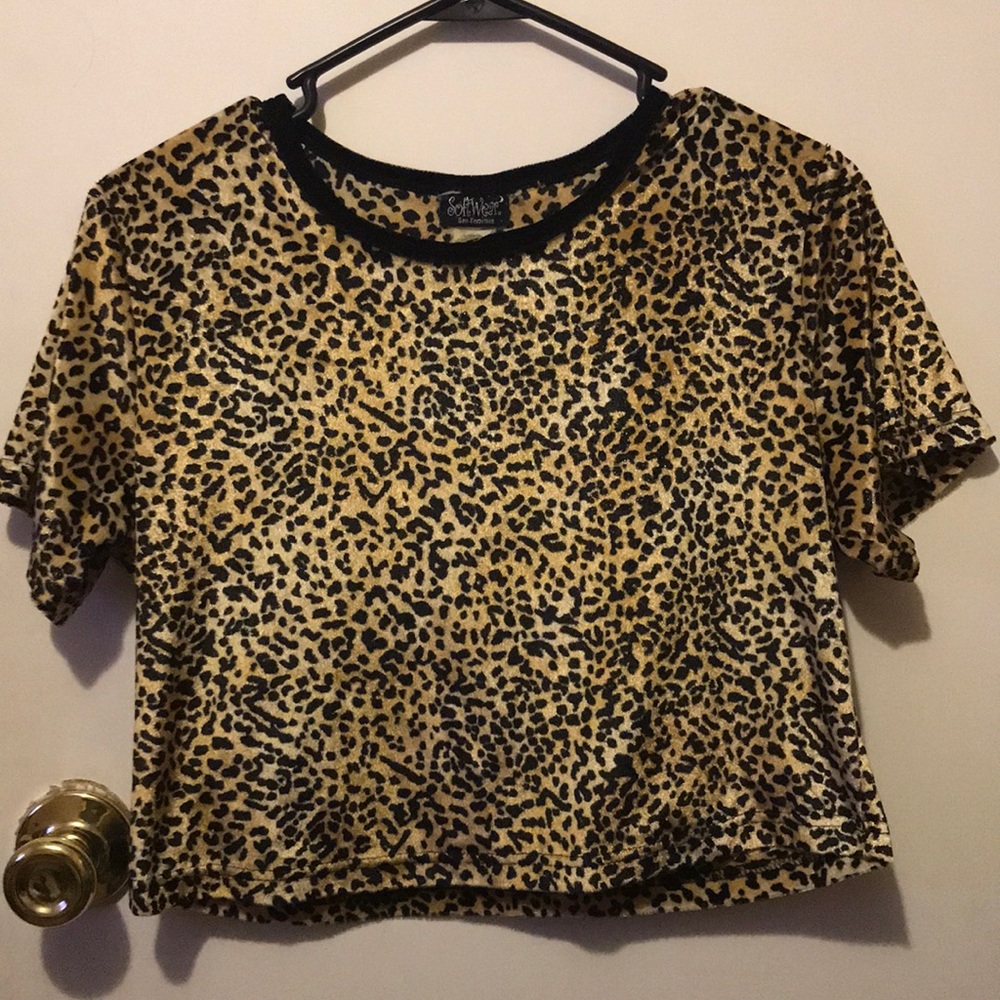 Soft wear sleepwear crop top